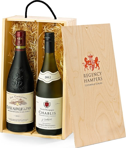Premium French Red & White Wine Gift Box